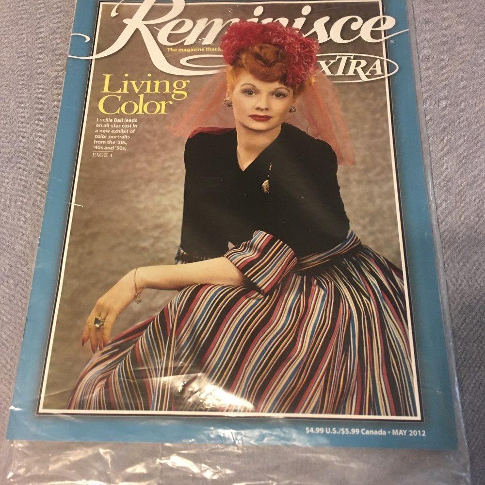 Reminisce Xtra Collectible Magazine Lucille Ball